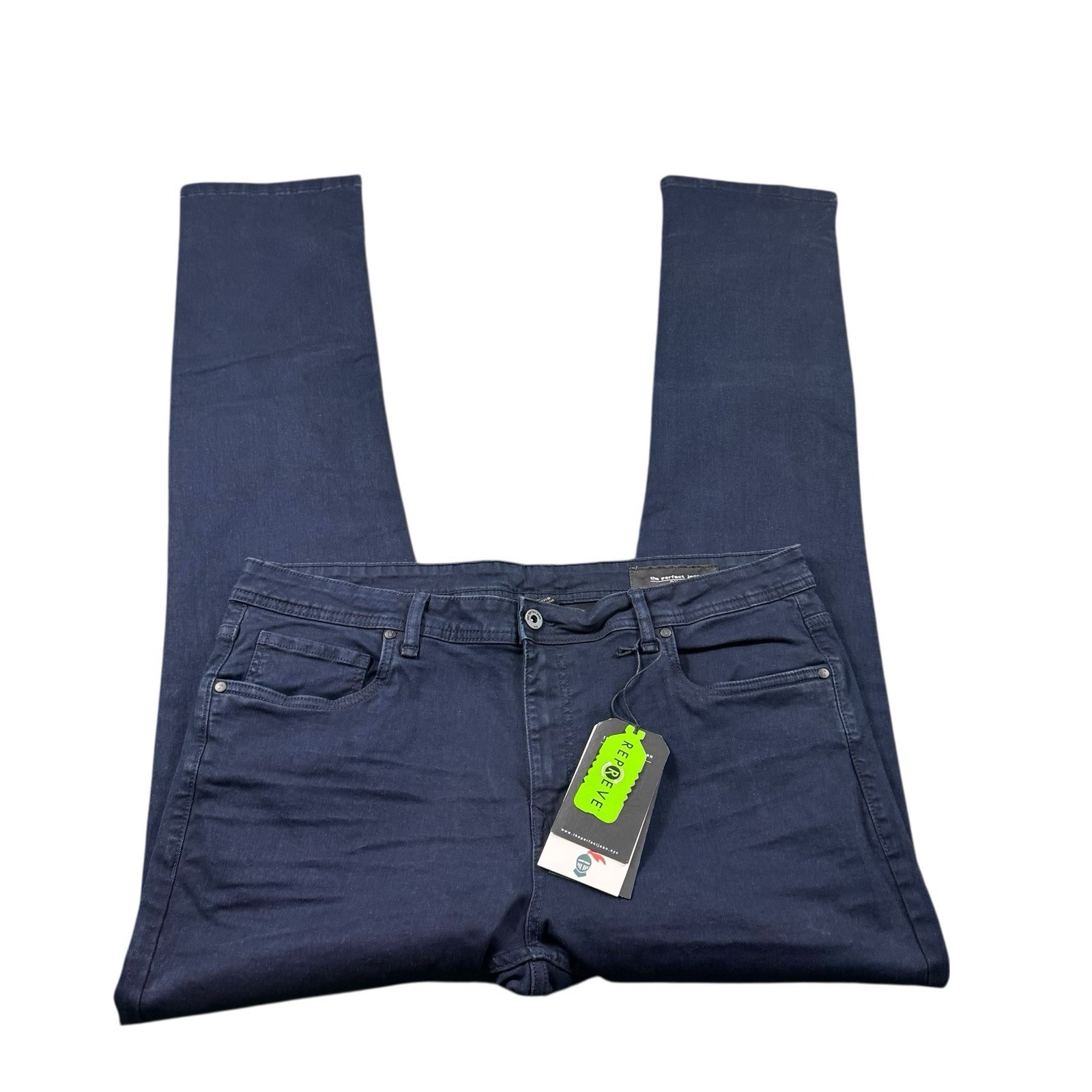 The Perfect Jean Submarine Blue Slim Fit Straight Fit Jean Size 38x36 Nwt — image 2 of 6